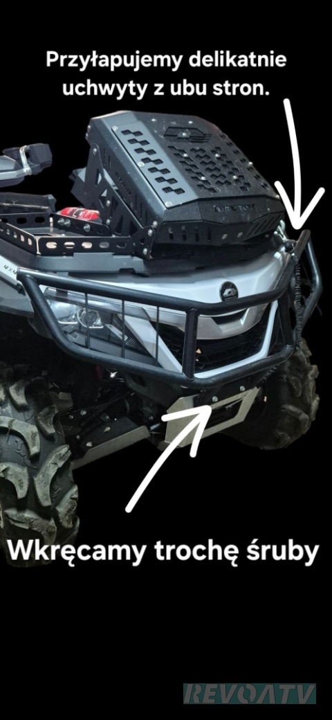 Bumper/zderzak przedni z prętami do QJMOTOR SFA 1000/600