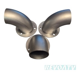 Końcówka tłumika nierdzewna 57mm LONCIN, ODES, CFMOTO / GOES (NIE PASUJE DO GEN 3 1000/850)