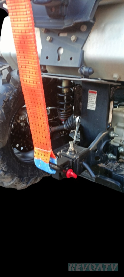 Uchwyt do quada z szeklą zamiast haka