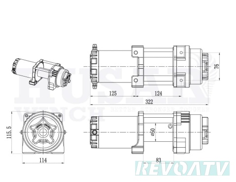 BST S 4500 Lbs Z LINĄ SYNTETYCZNĄ DO GOES TERROX 1000 CFMOTO GEN 3