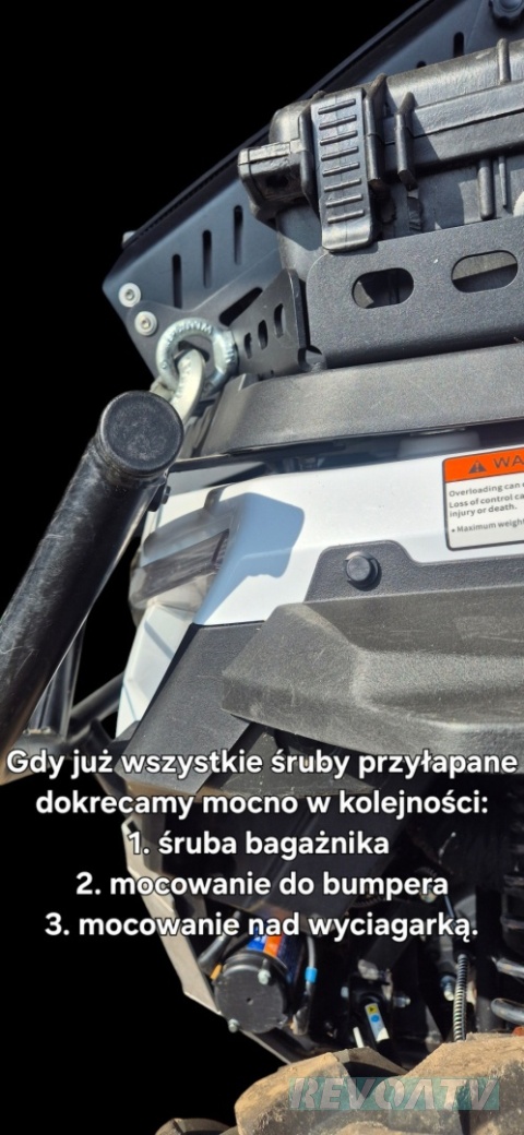 Bumper/zderzak przedni z prętami do QJMOTOR SFA 1000/600