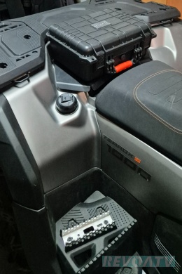 Płyta aluminiowa zamiast fotela pasażera do GOES TERROX 1000 (ZESTAW ZAWIERA UCHWYTY)