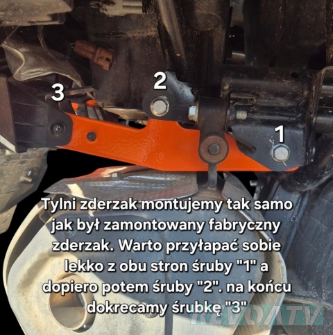 Przedni bumper GOES TERROX 1000 KOLOR CZARNY